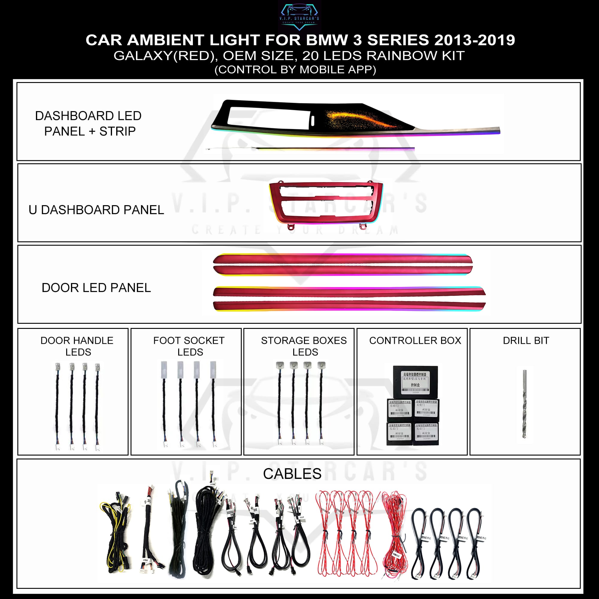 BMW 3 Series ambient light kit